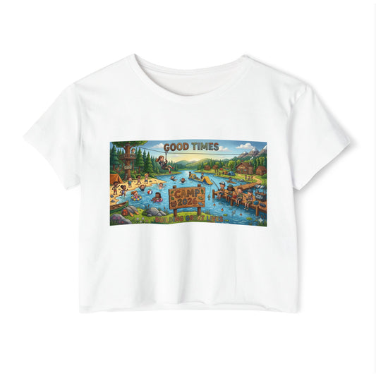 BakedSquatch Summer Camp Crop Top — Women's Festival Crop Top