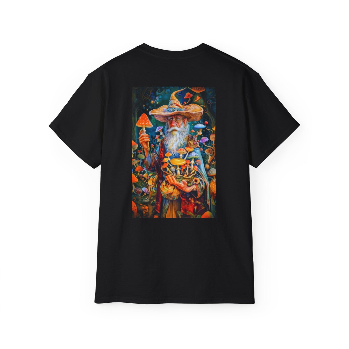 Mystical Wizard Graphic Tee - Unisex Ultra Cotton Shirt, Fantasy Apparel, Magical Gift, Cute Casual Wear, Quirky T-Shirt