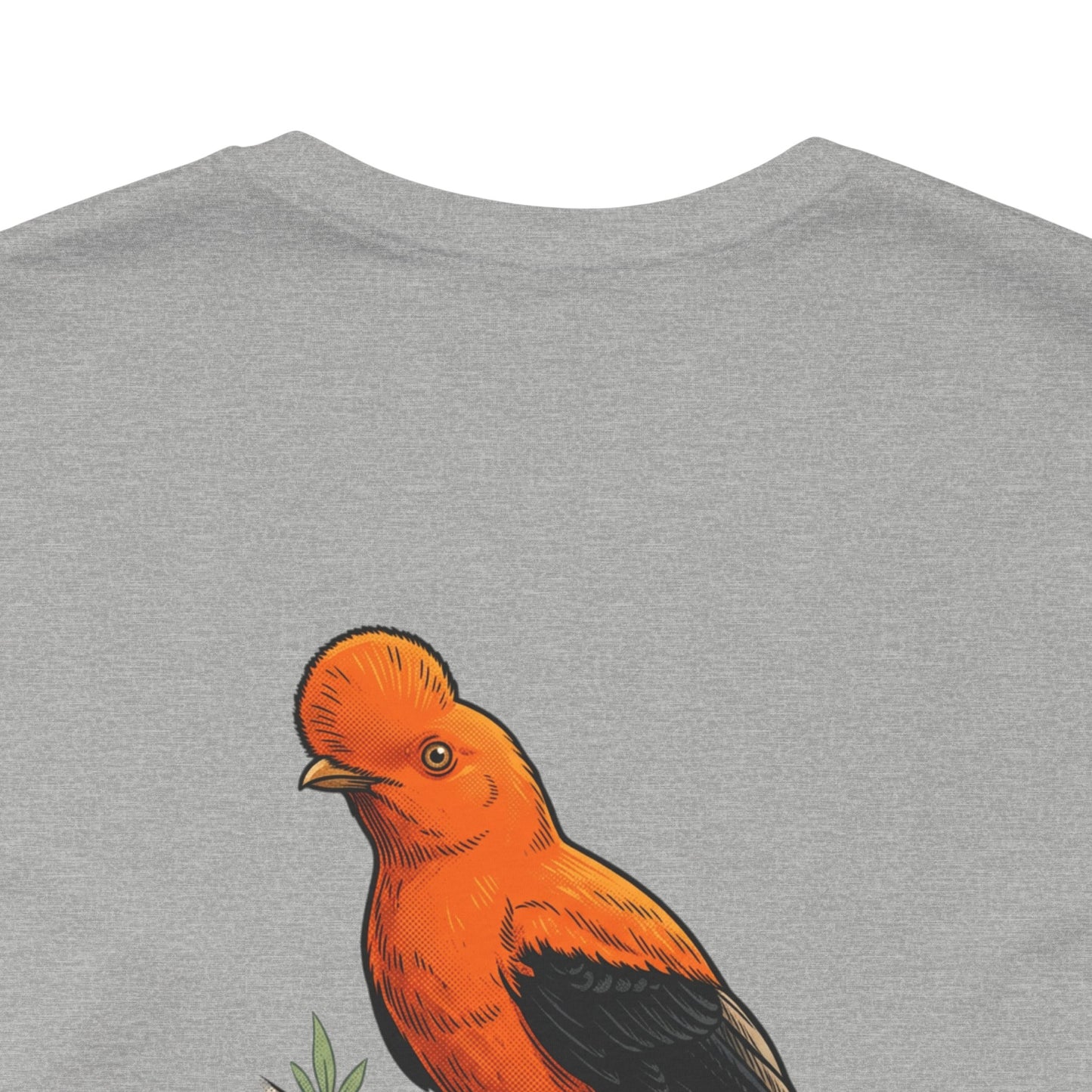 Cock-of-the-Rock Bird Tee — Educational Species Graphic T-Shirt