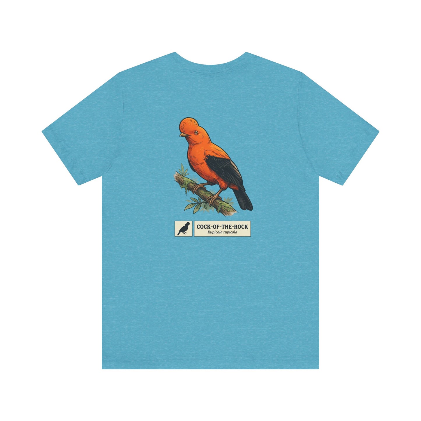 Cock-of-the-Rock Bird Tee — Educational Species Graphic T-Shirt