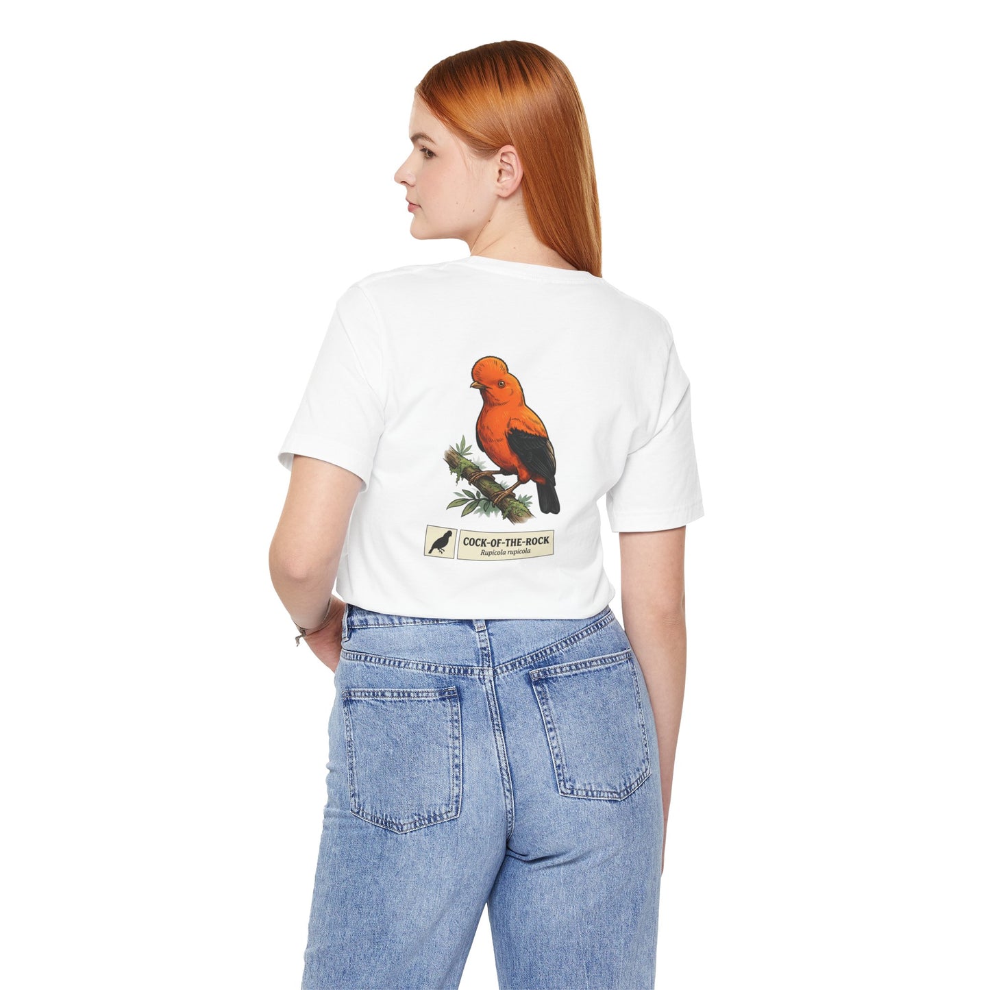 Cock-of-the-Rock Bird Tee — Educational Species Graphic T-Shirt