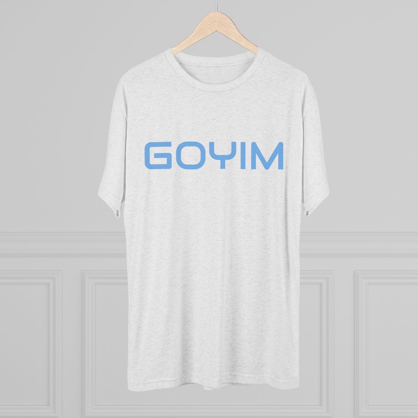BakedSquatch.com brings the Goyim_001. A Unisex Tri-Blend Crew Tee. Goyim (plural): Gentiles or non-Jews.