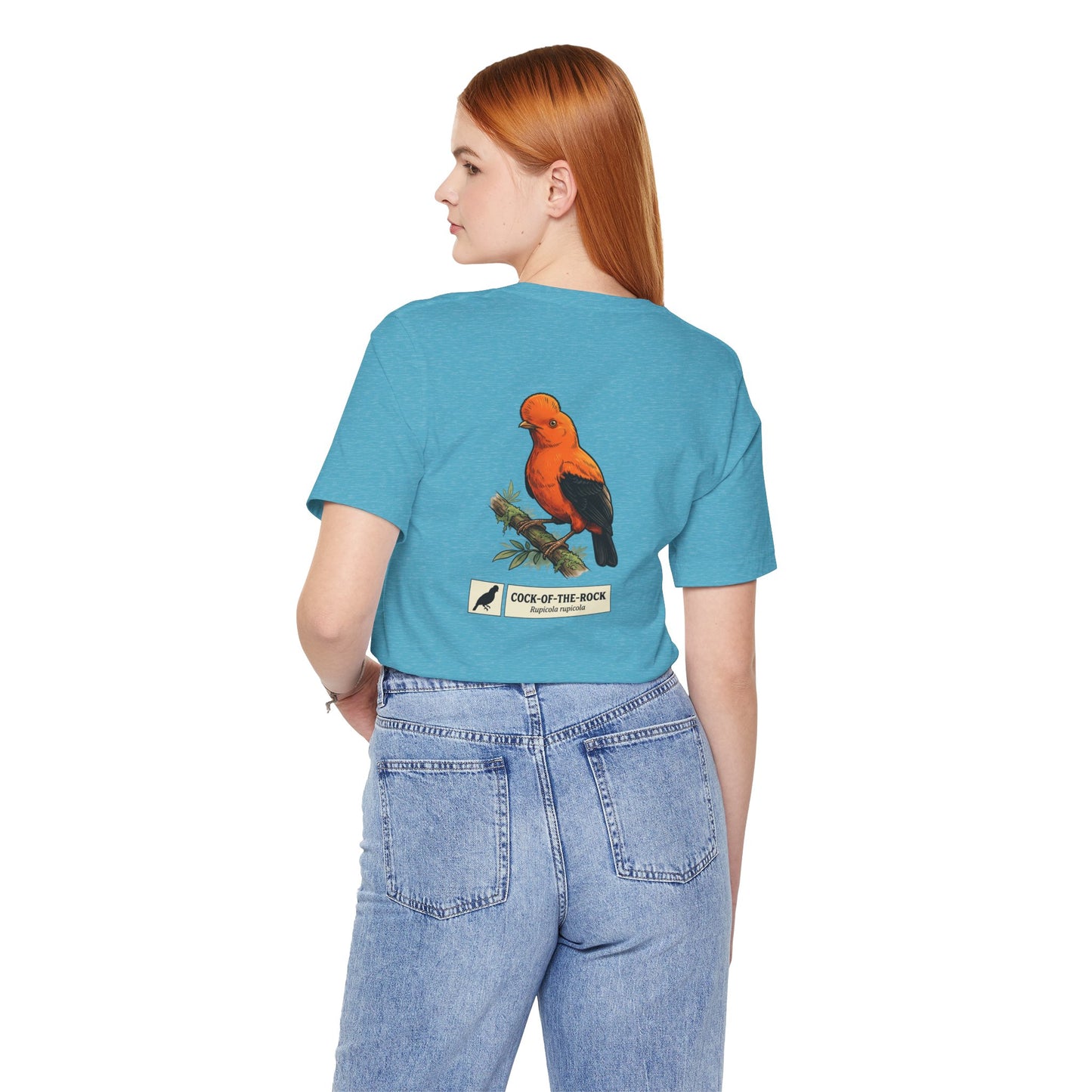 Cock-of-the-Rock Bird Tee — Educational Species Graphic T-Shirt
