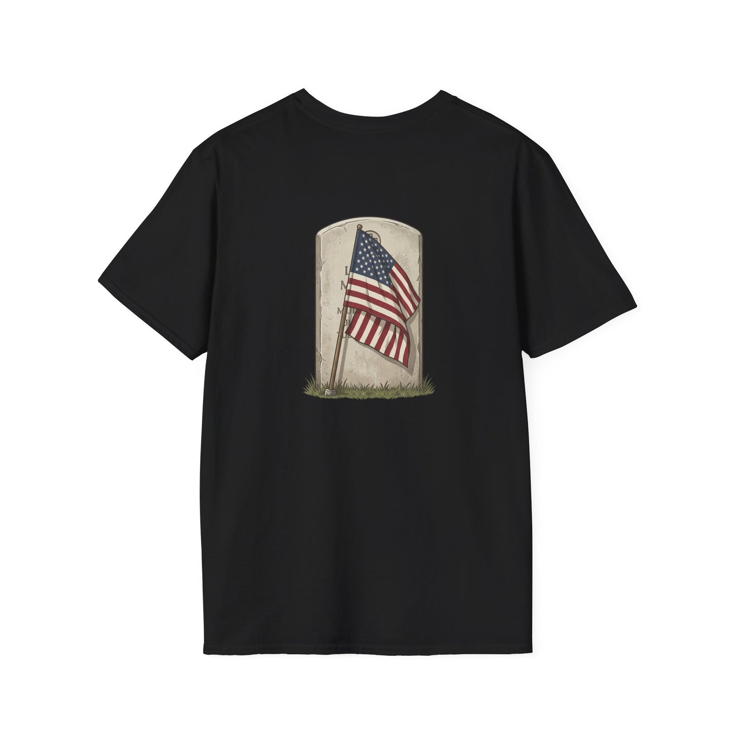 Never Forgotten Memorial T-Shirt — "God Bless Those Who've GIVEN"