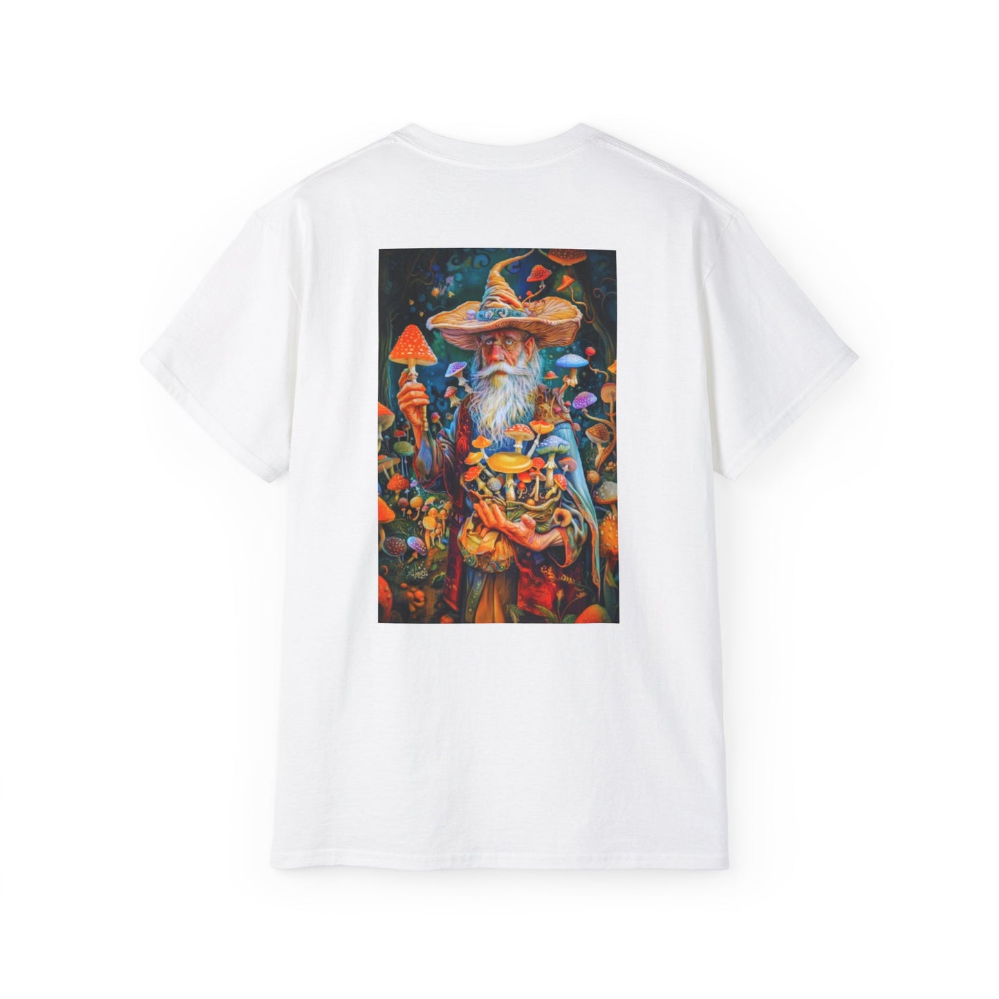Mystical Wizard Graphic Tee - Unisex Ultra Cotton Shirt, Fantasy Apparel, Magical Gift, Cute Casual Wear, Quirky T-Shirt