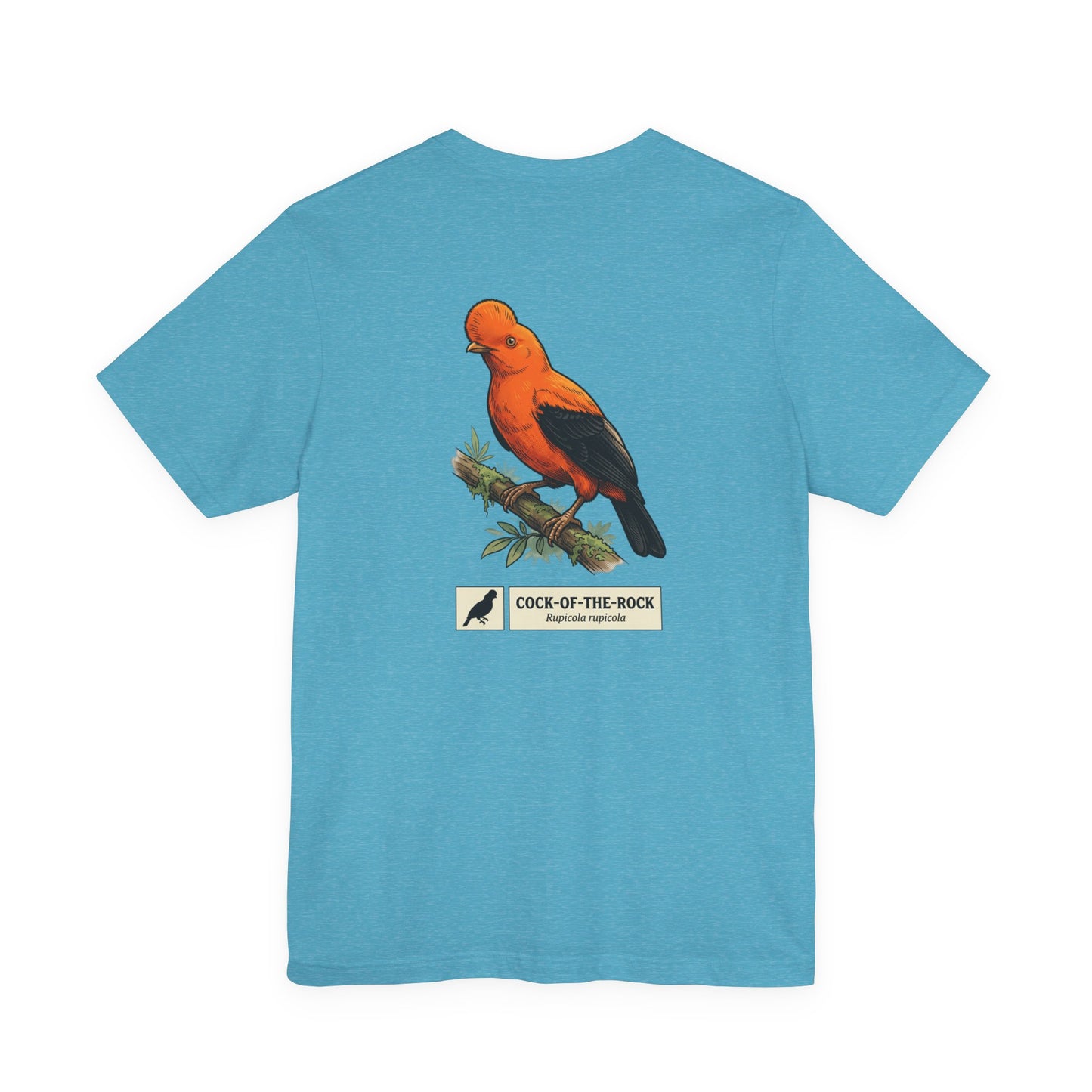 Cock-of-the-Rock Bird Tee — Educational Species Graphic T-Shirt