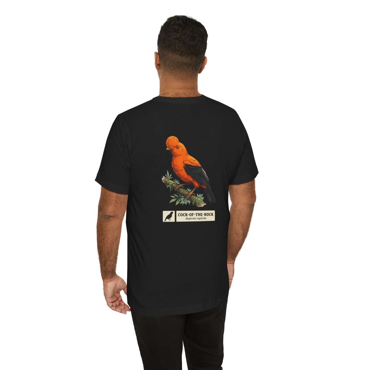 Cock-of-the-Rock Bird Tee — Educational Species Graphic T-Shirt