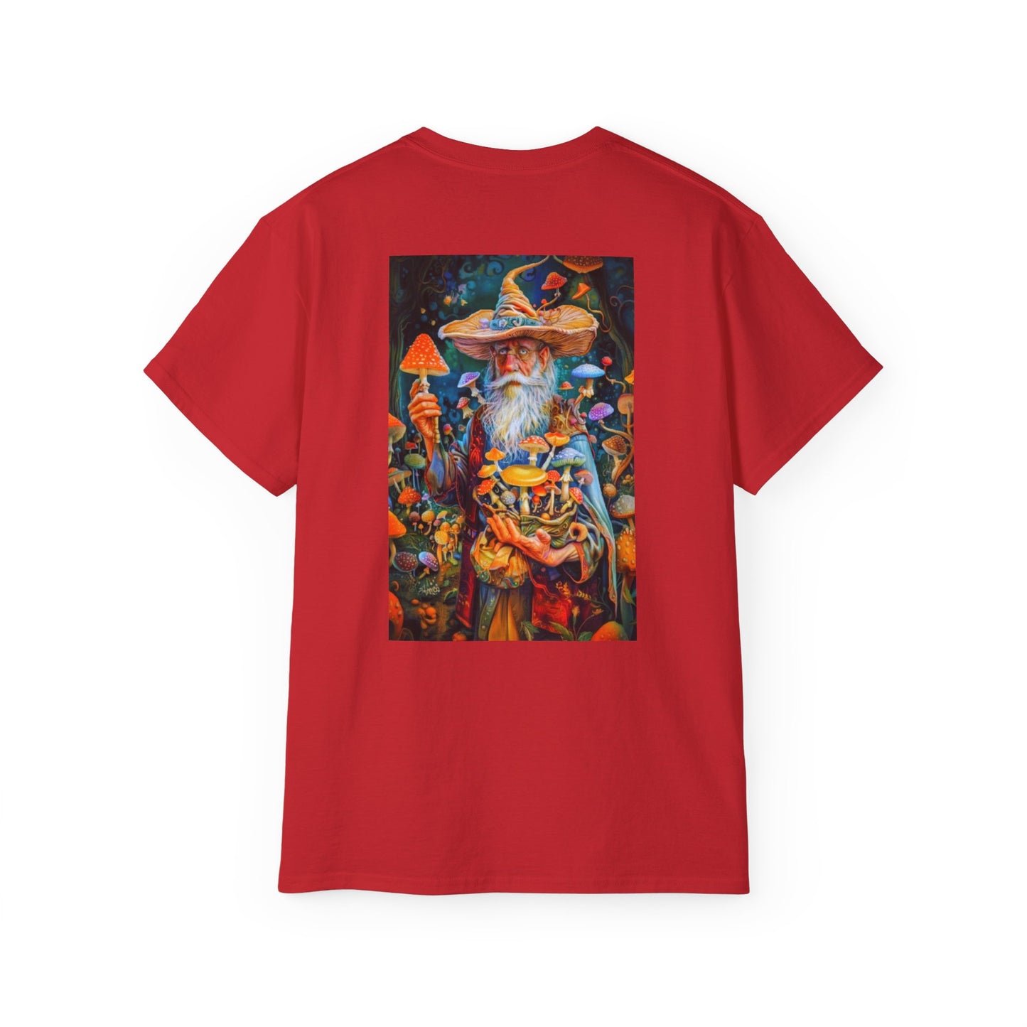 Mystical Wizard Graphic Tee - Unisex Ultra Cotton Shirt, Fantasy Apparel, Magical Gift, Cute Casual Wear, Quirky T-Shirt