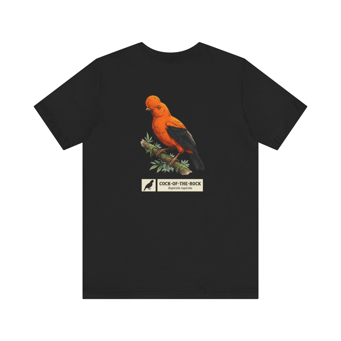 Cock-of-the-Rock Bird Tee — Educational Species Graphic T-Shirt