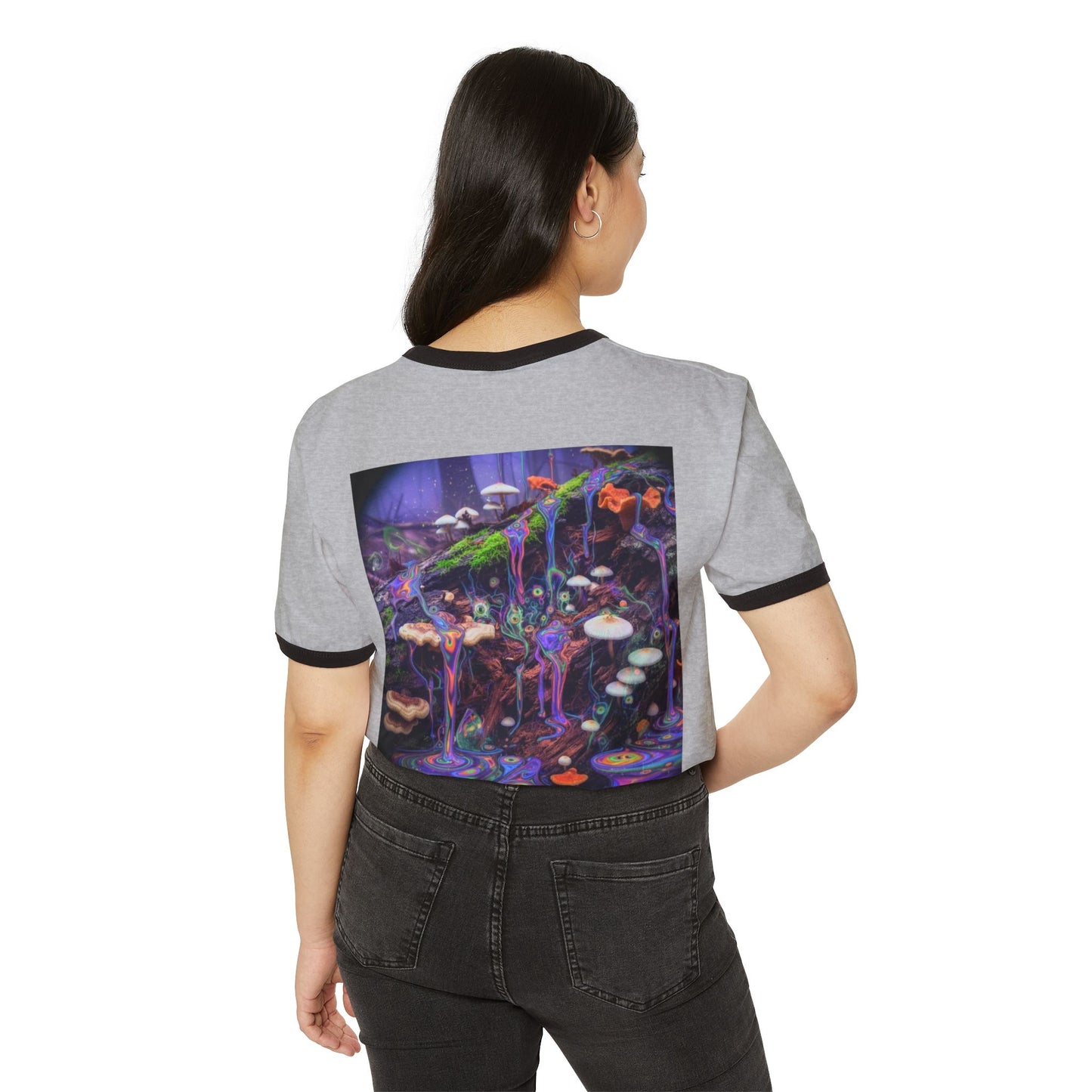 MushLife Unisex Cotton Ringer T-Shirt