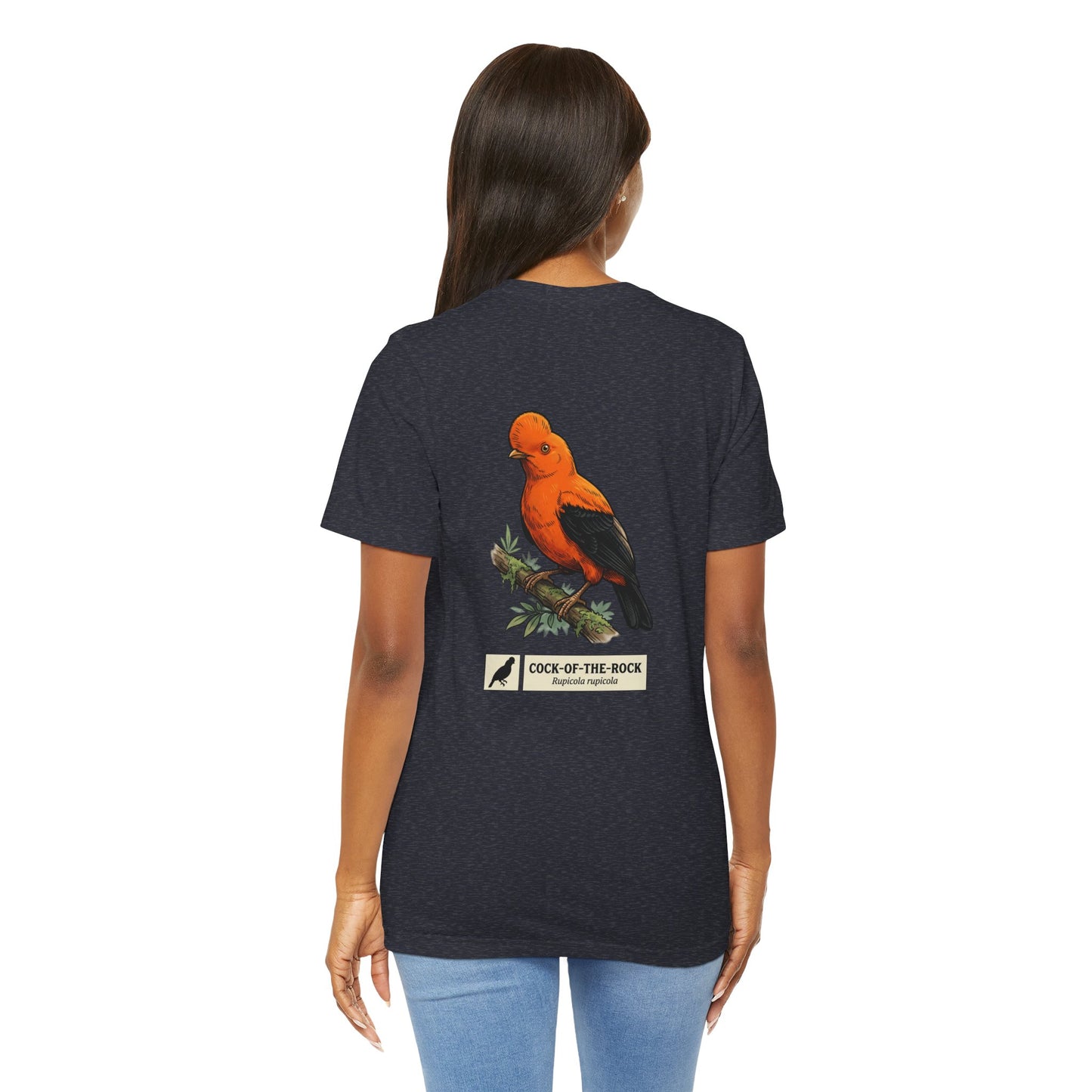 Cock-of-the-Rock Bird Tee — Educational Species Graphic T-Shirt