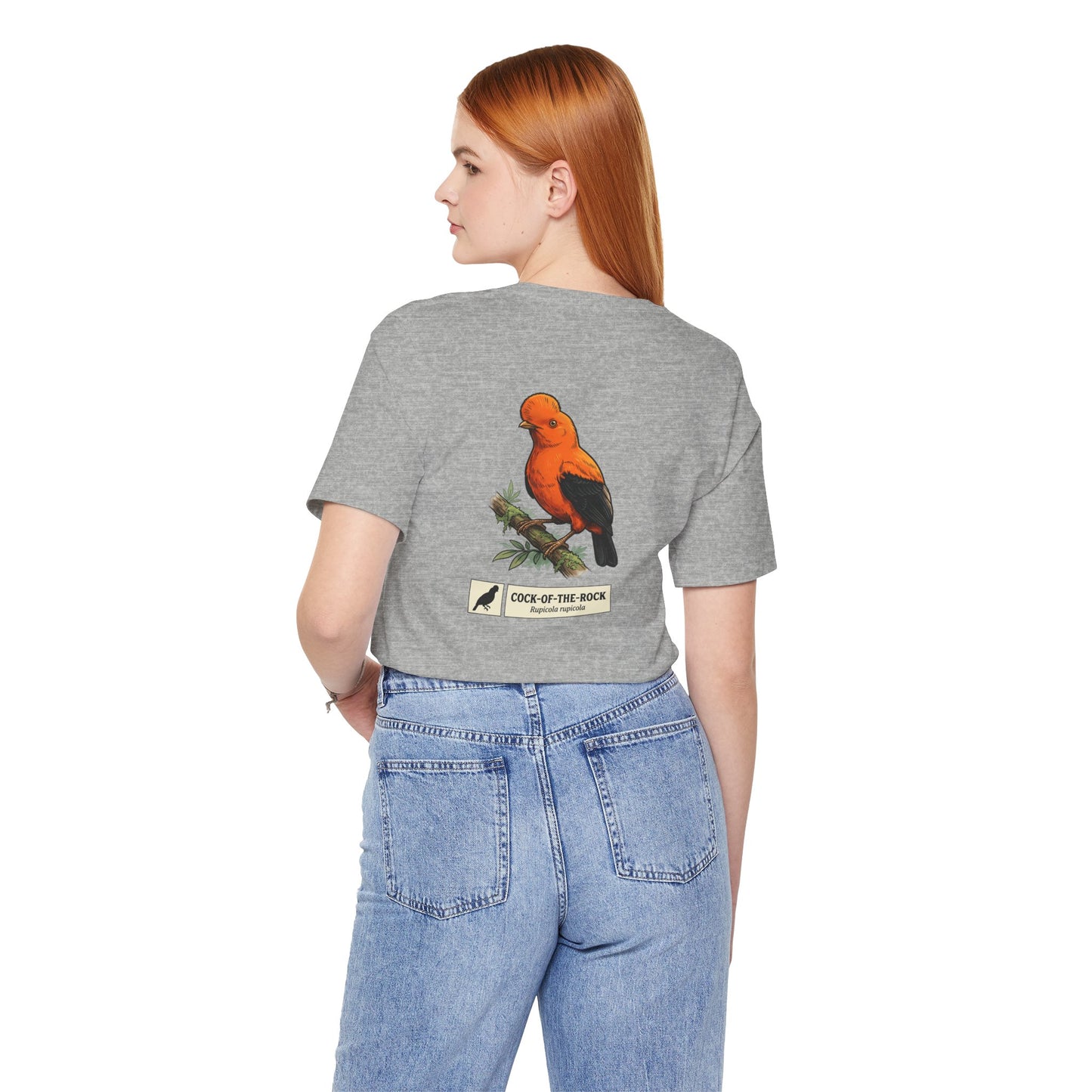 Cock-of-the-Rock Bird Tee — Educational Species Graphic T-Shirt