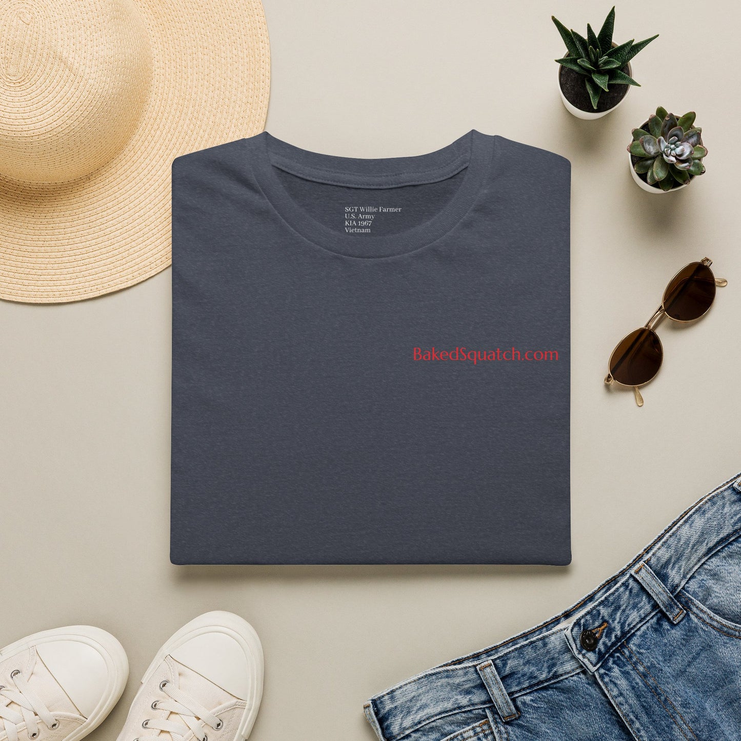 Never Forgotten Memorial T-Shirt — "God Bless Those Who've GIVEN"
