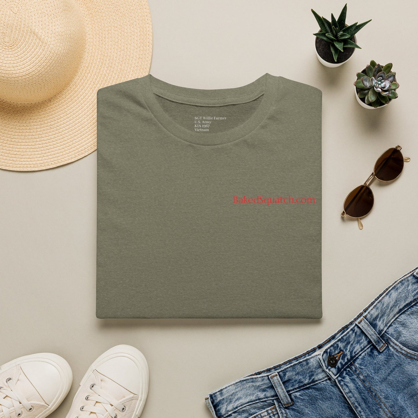 Never Forgotten Memorial T-Shirt — "God Bless Those Who've GIVEN"