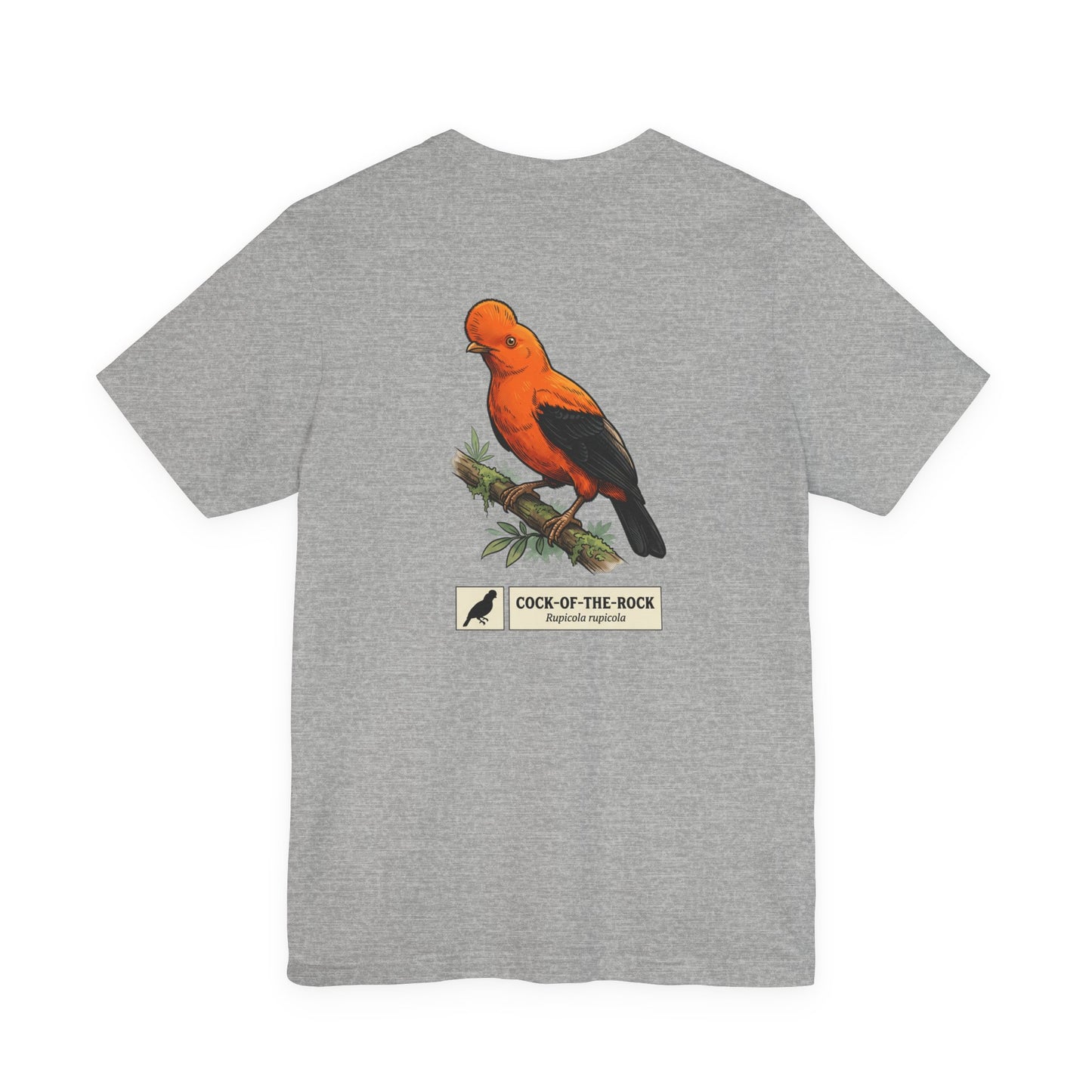 Cock-of-the-Rock Bird Tee — Educational Species Graphic T-Shirt
