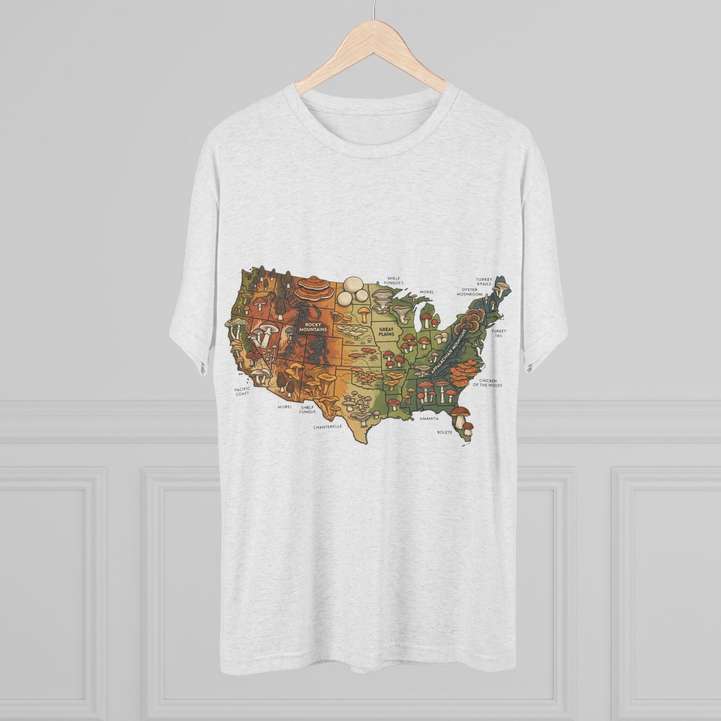 Spore Back Better Lower 48 Mushrooms Tee