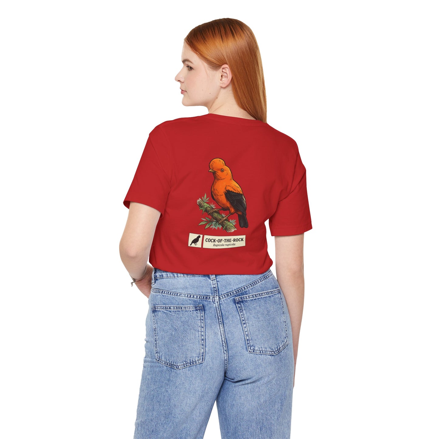 Cock-of-the-Rock Bird Tee — Educational Species Graphic T-Shirt