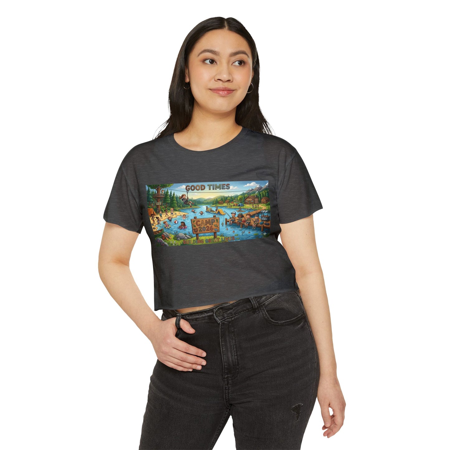 BakedSquatch Summer Camp Crop Top — Women's Festival Crop Top