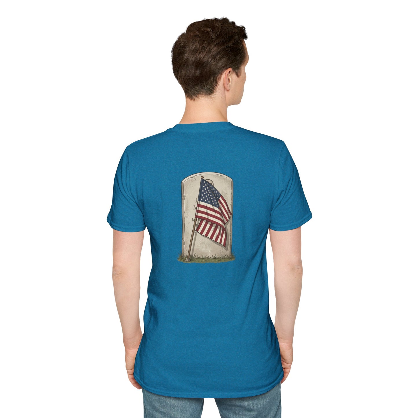 Never Forgotten Memorial T-Shirt — "God Bless Those Who've GIVEN"