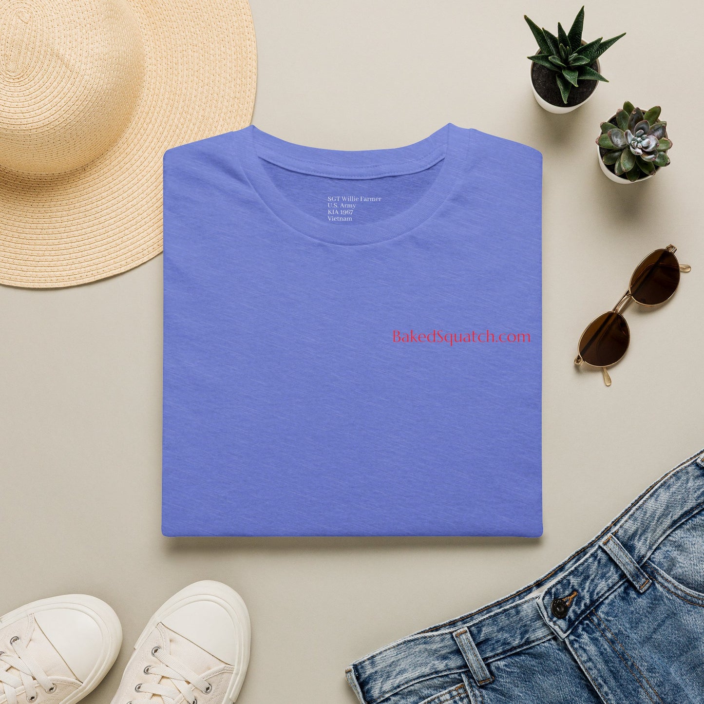 Never Forgotten Memorial T-Shirt — "God Bless Those Who've GIVEN"