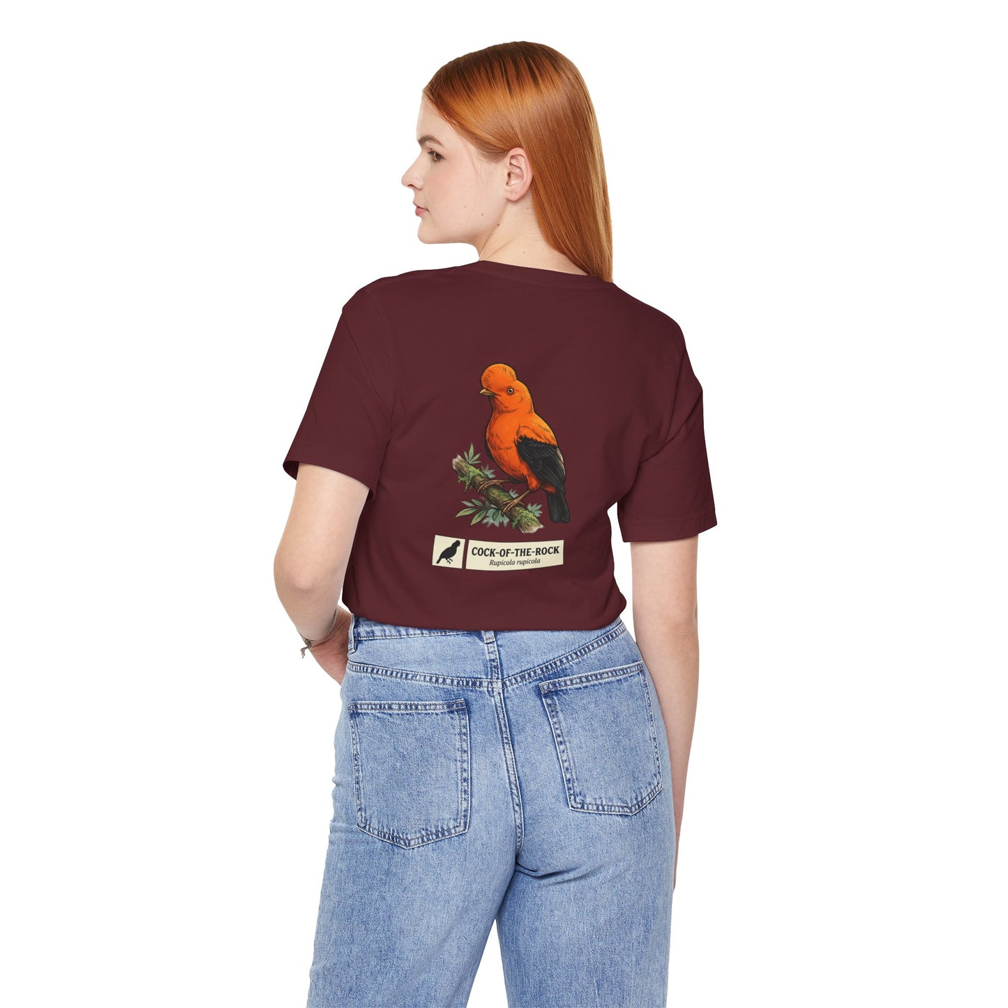 Cock-of-the-Rock Bird Tee — Educational Species Graphic T-Shirt
