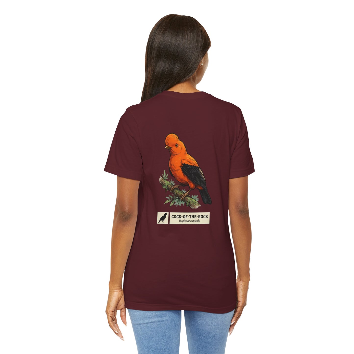 Cock-of-the-Rock Bird Tee — Educational Species Graphic T-Shirt