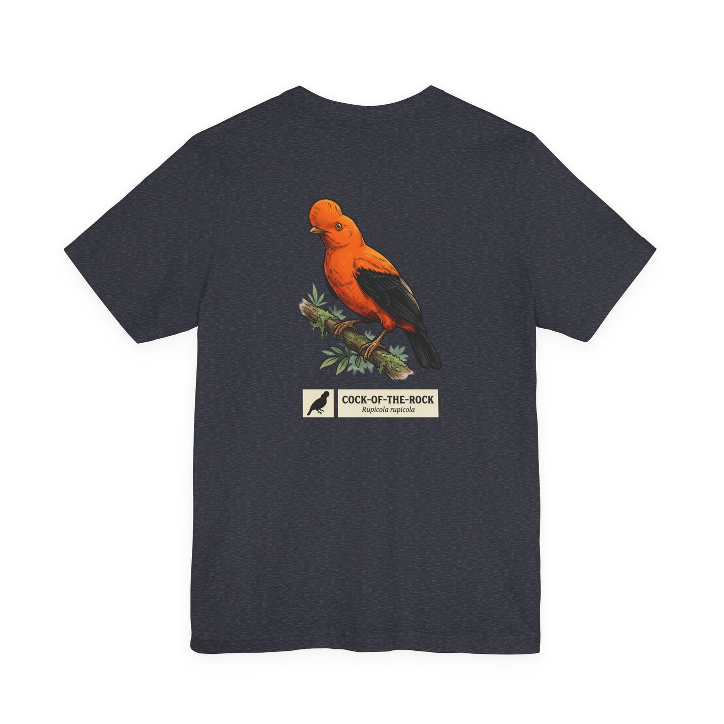 Cock-of-the-Rock Bird Tee — Educational Species Graphic T-Shirt