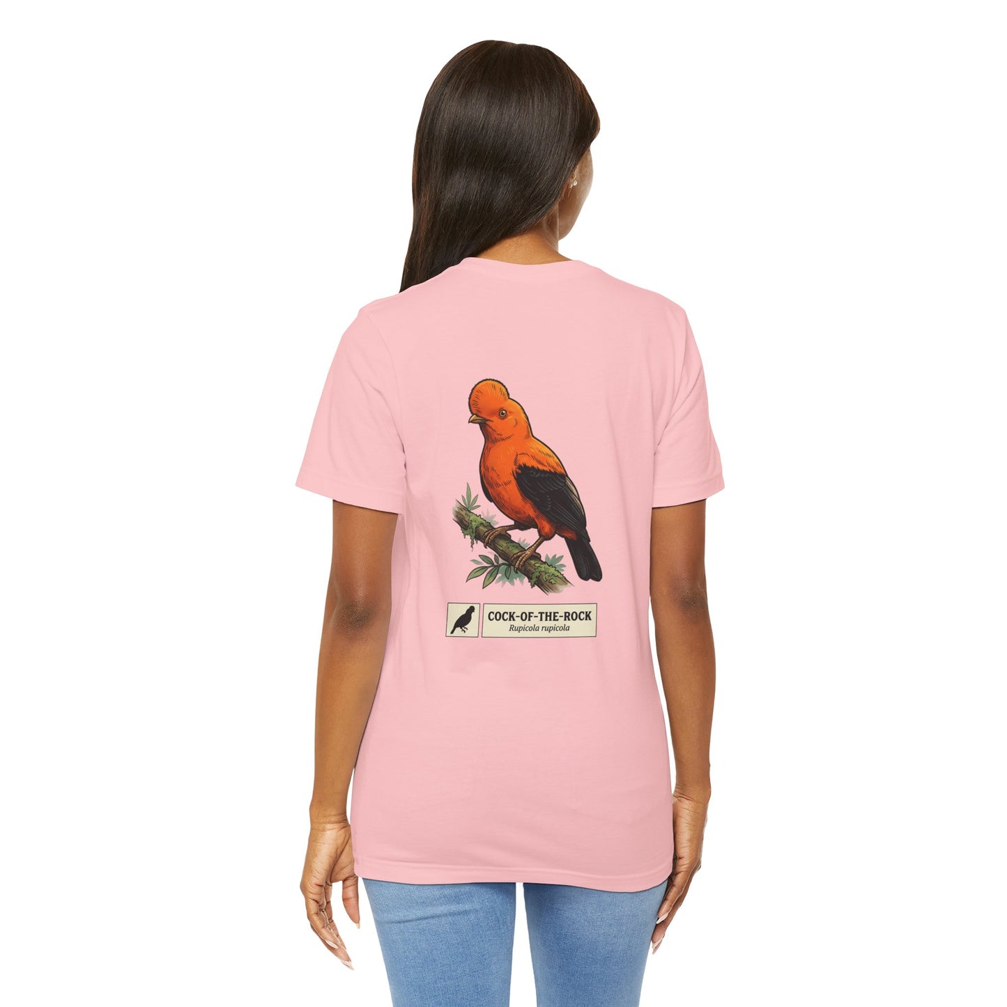 Cock-of-the-Rock Bird Tee — Educational Species Graphic T-Shirt