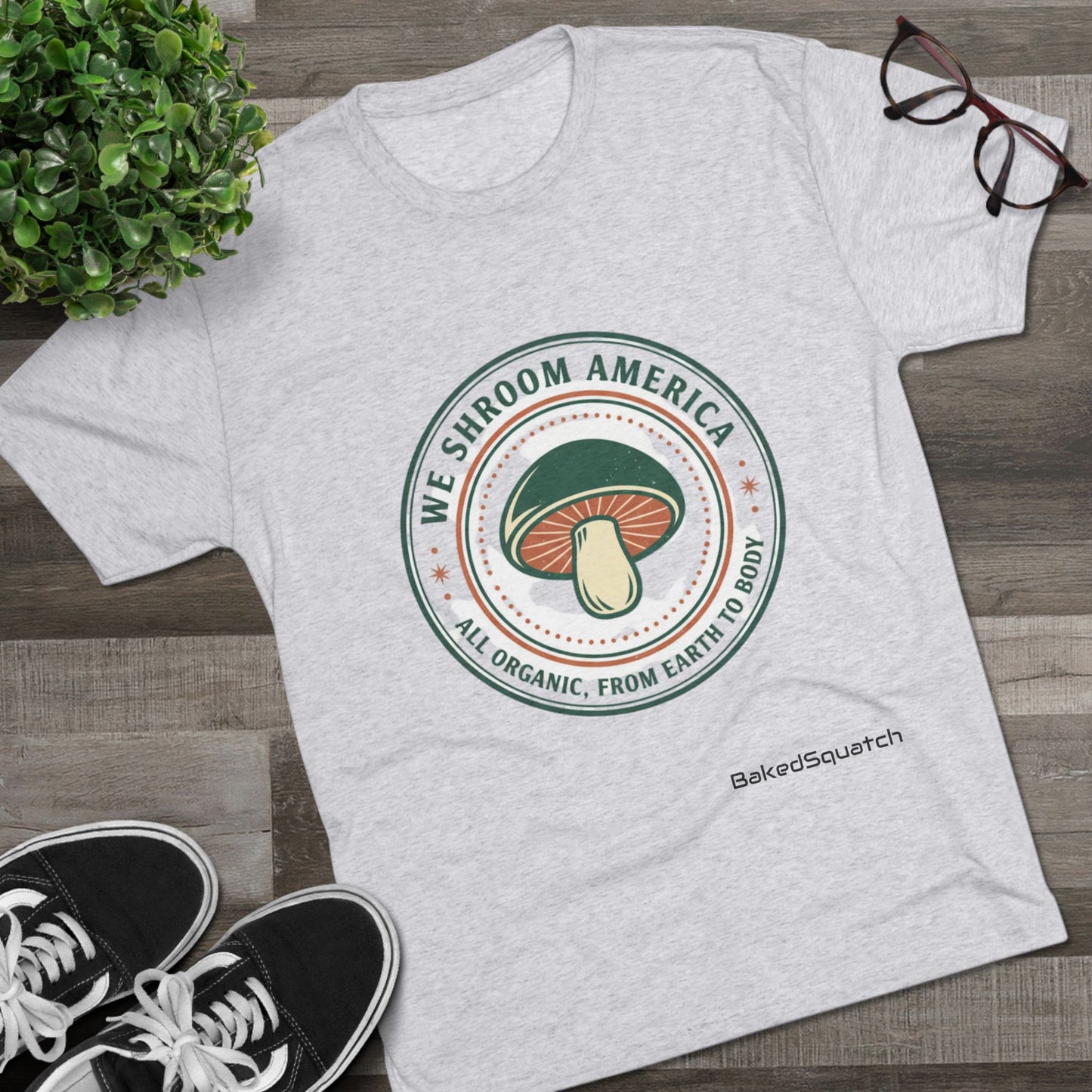 Come Shroom The World Crew Tee — Mushroom Graphic T-Shirt