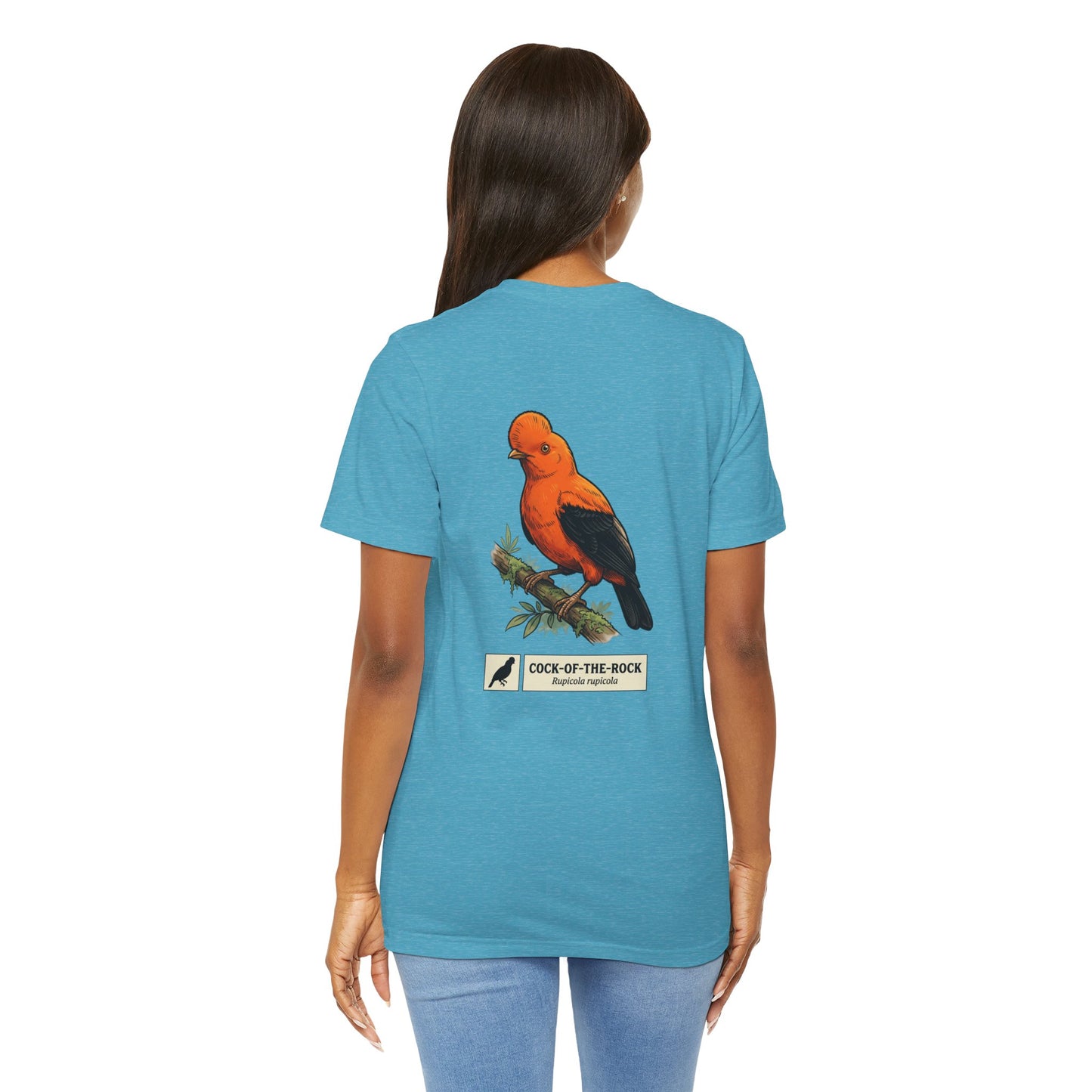 Cock-of-the-Rock Bird Tee — Educational Species Graphic T-Shirt