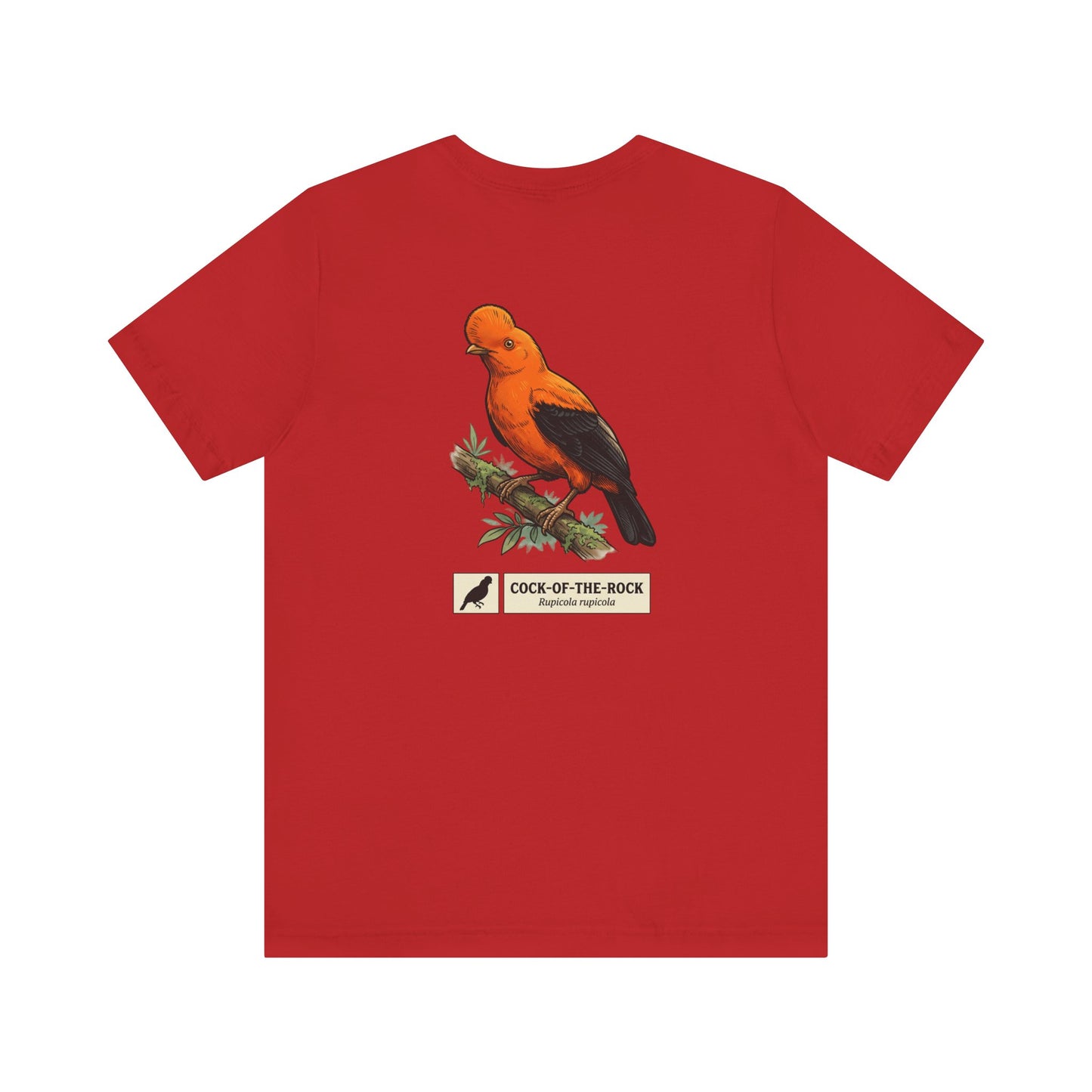 Cock-of-the-Rock Bird Tee — Educational Species Graphic T-Shirt