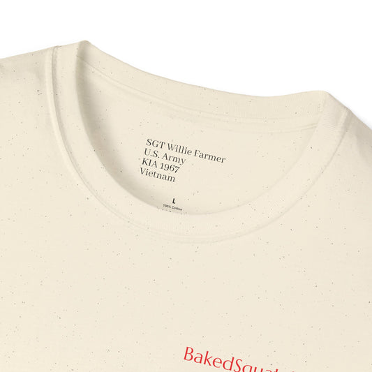 Never Forgotten Memorial T-Shirt — "God Bless Those Who've GIVEN"