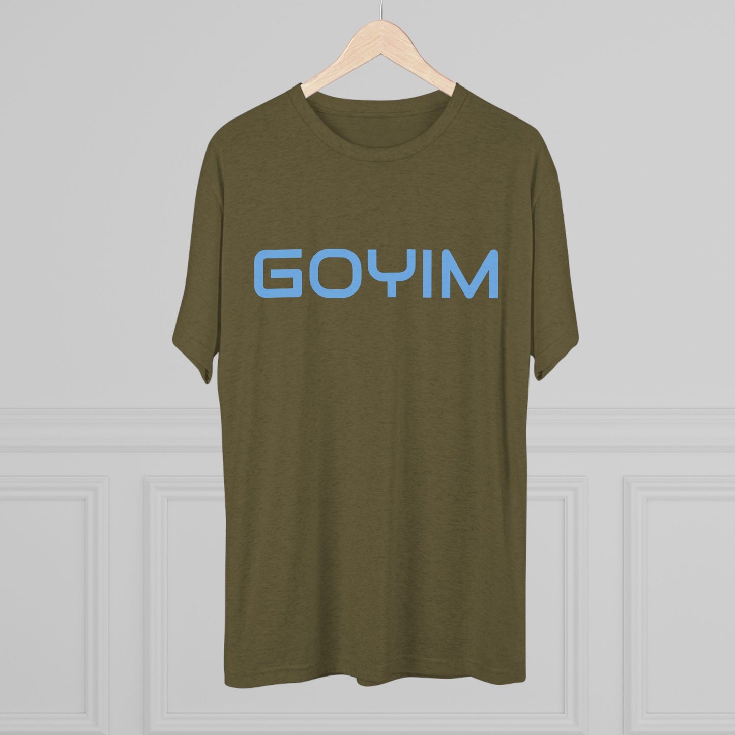 BakedSquatch.com brings the Goyim_001. A Unisex Tri-Blend Crew Tee. Goyim (plural): Gentiles or non-Jews.