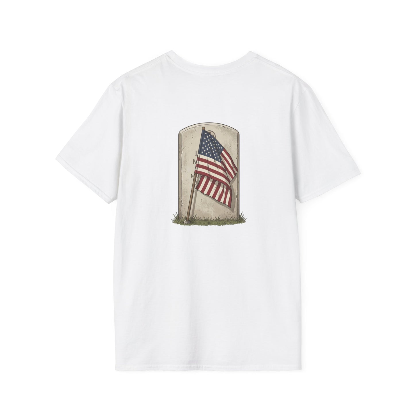 Never Forgotten Memorial T-Shirt — "God Bless Those Who've GIVEN"