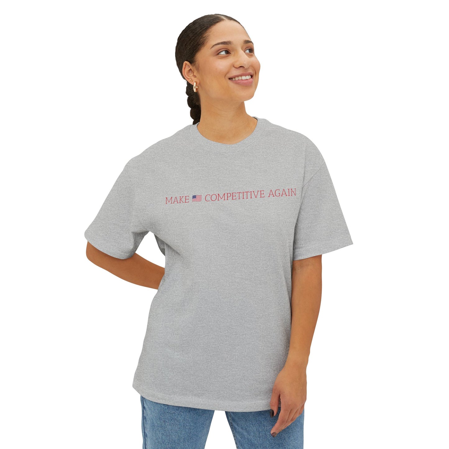 Make 🇺🇸 Competitive Again Tee — "No Boots. No Blood. United in Freedom."