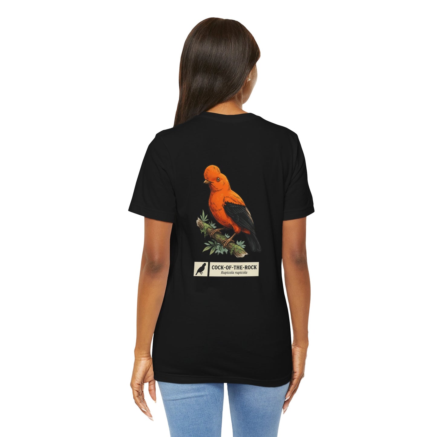 Cock-of-the-Rock Bird Tee — Educational Species Graphic T-Shirt
