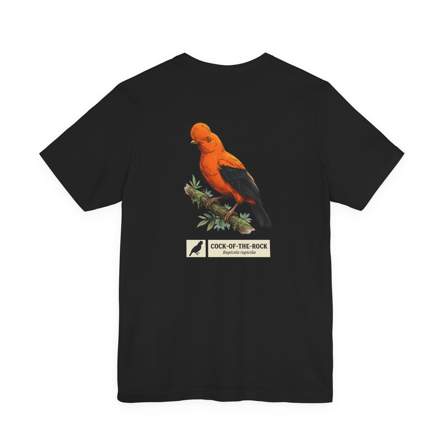 Cock-of-the-Rock Bird Tee — Educational Species Graphic T-Shirt
