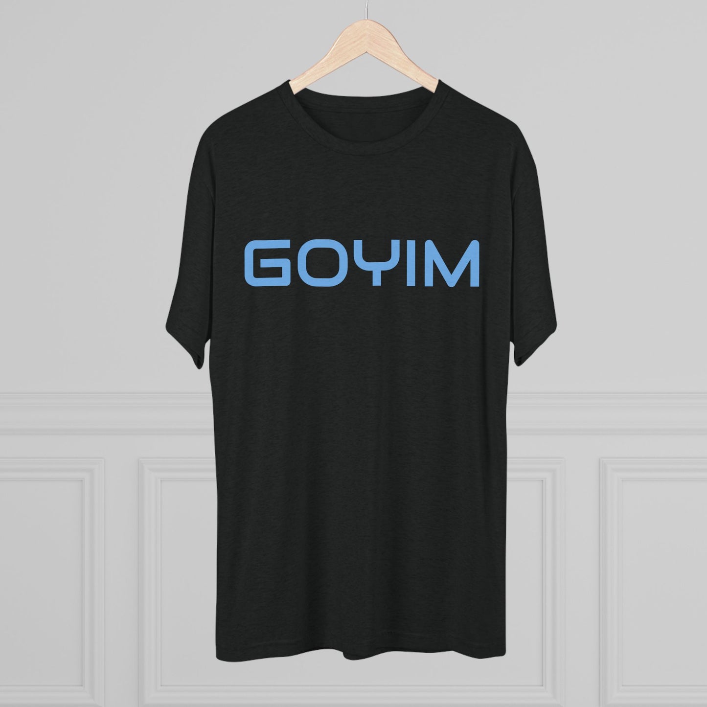 BakedSquatch.com brings the Goyim_001. A Unisex Tri-Blend Crew Tee. Goyim (plural): Gentiles or non-Jews.