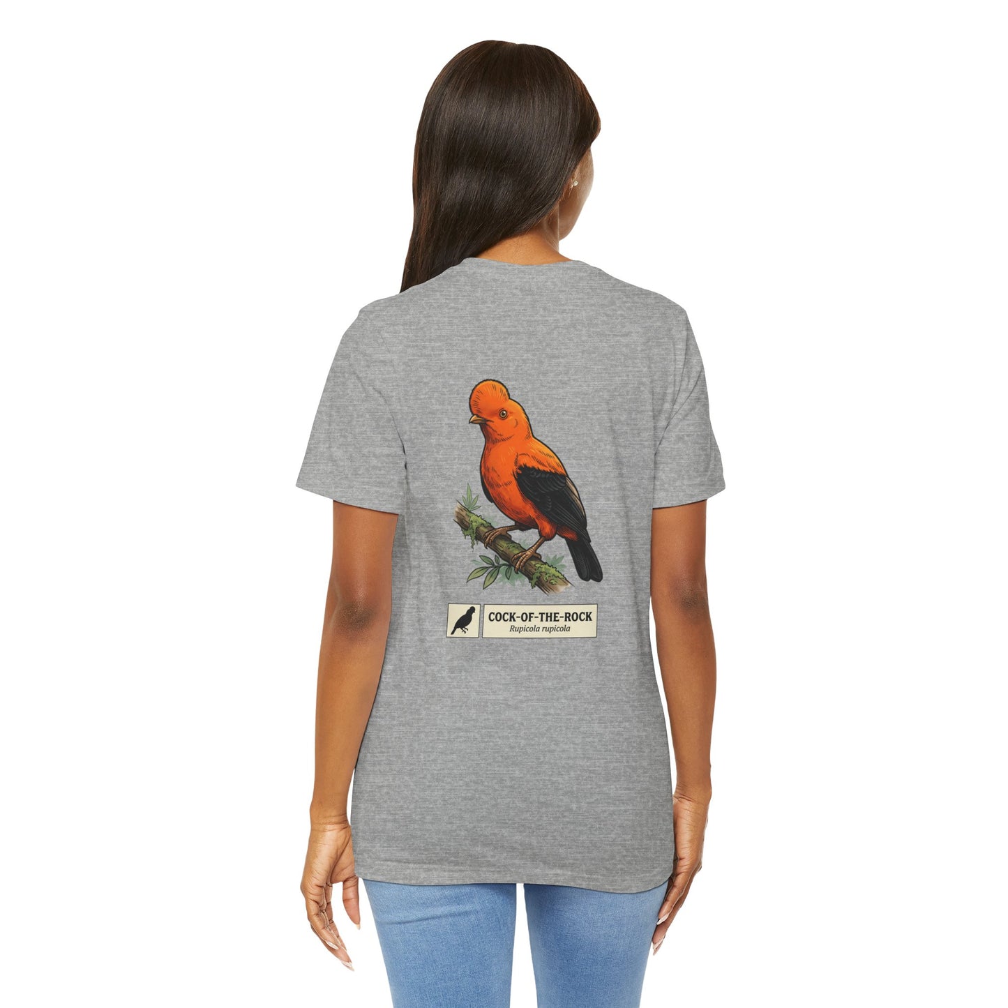 Cock-of-the-Rock Bird Tee — Educational Species Graphic T-Shirt