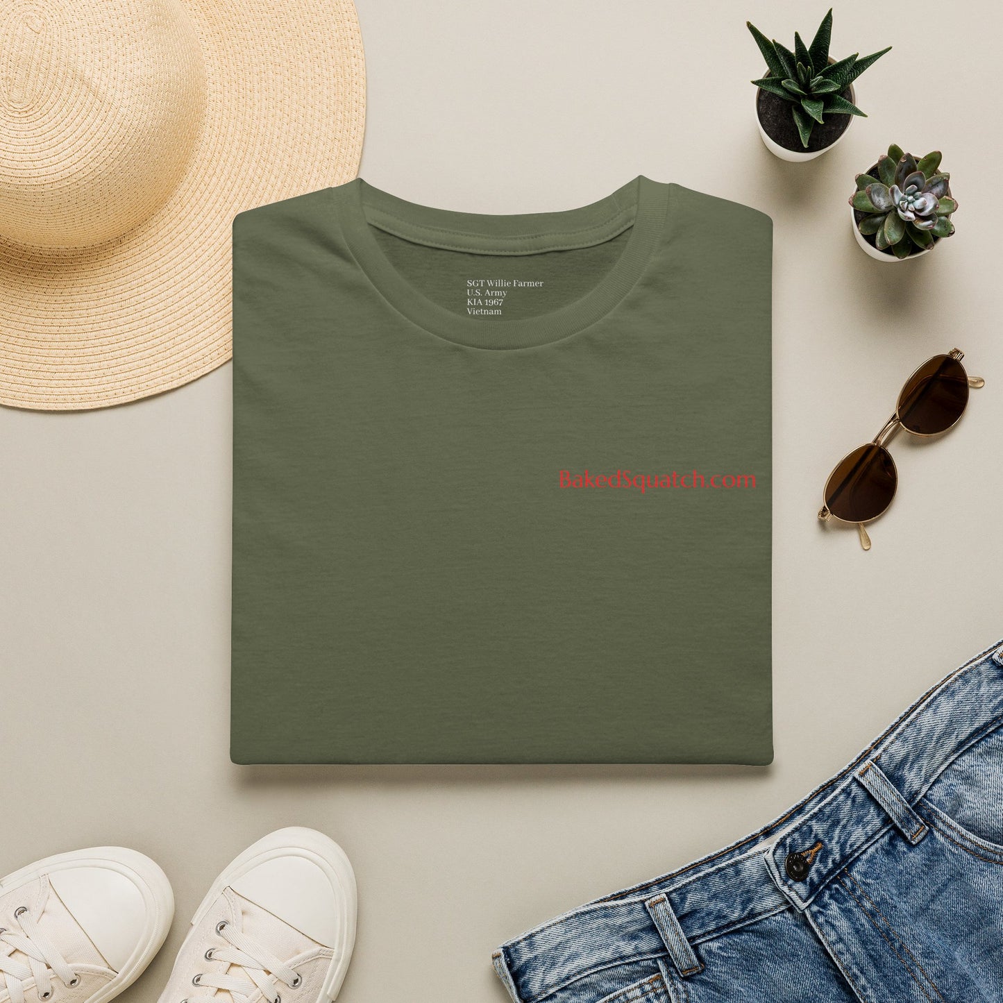 Never Forgotten Memorial T-Shirt — "God Bless Those Who've GIVEN"