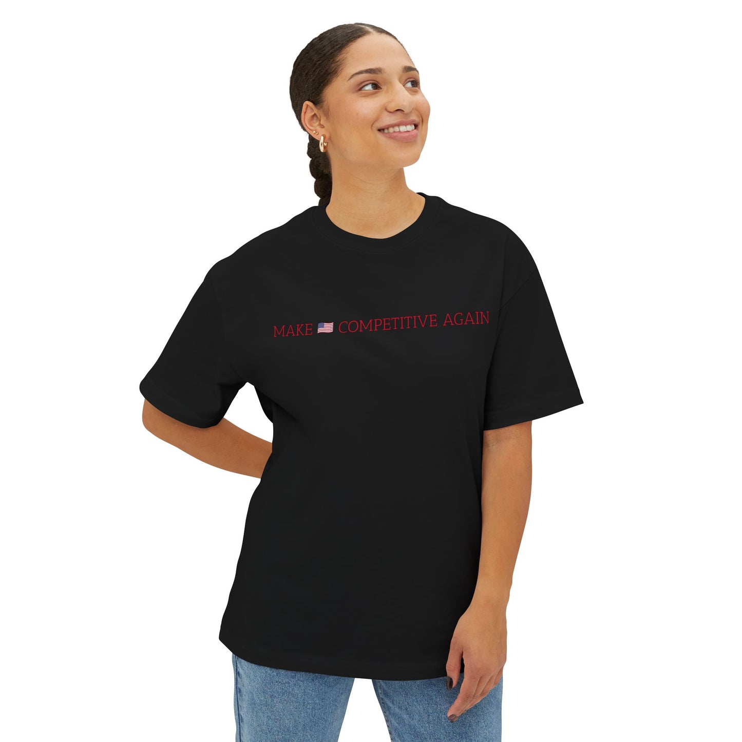 Make 🇺🇸 Competitive Again Tee — "No Boots. No Blood. United in Freedom."