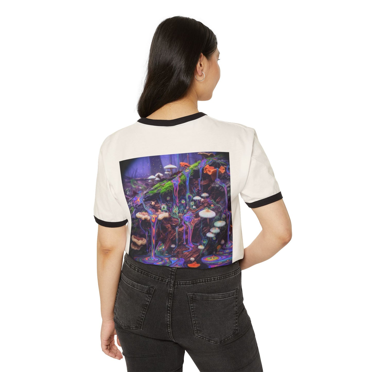 MushLife Unisex Cotton Ringer T-Shirt