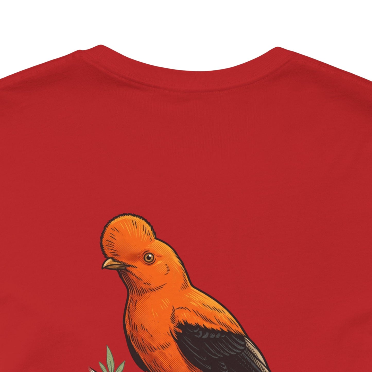Cock-of-the-Rock Bird Tee — Educational Species Graphic T-Shirt