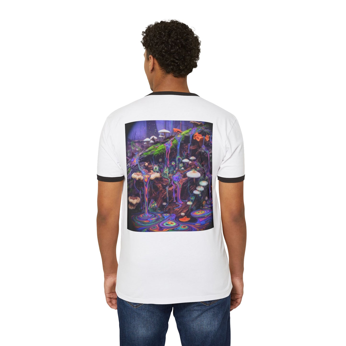 MushLife Unisex Cotton Ringer T-Shirt