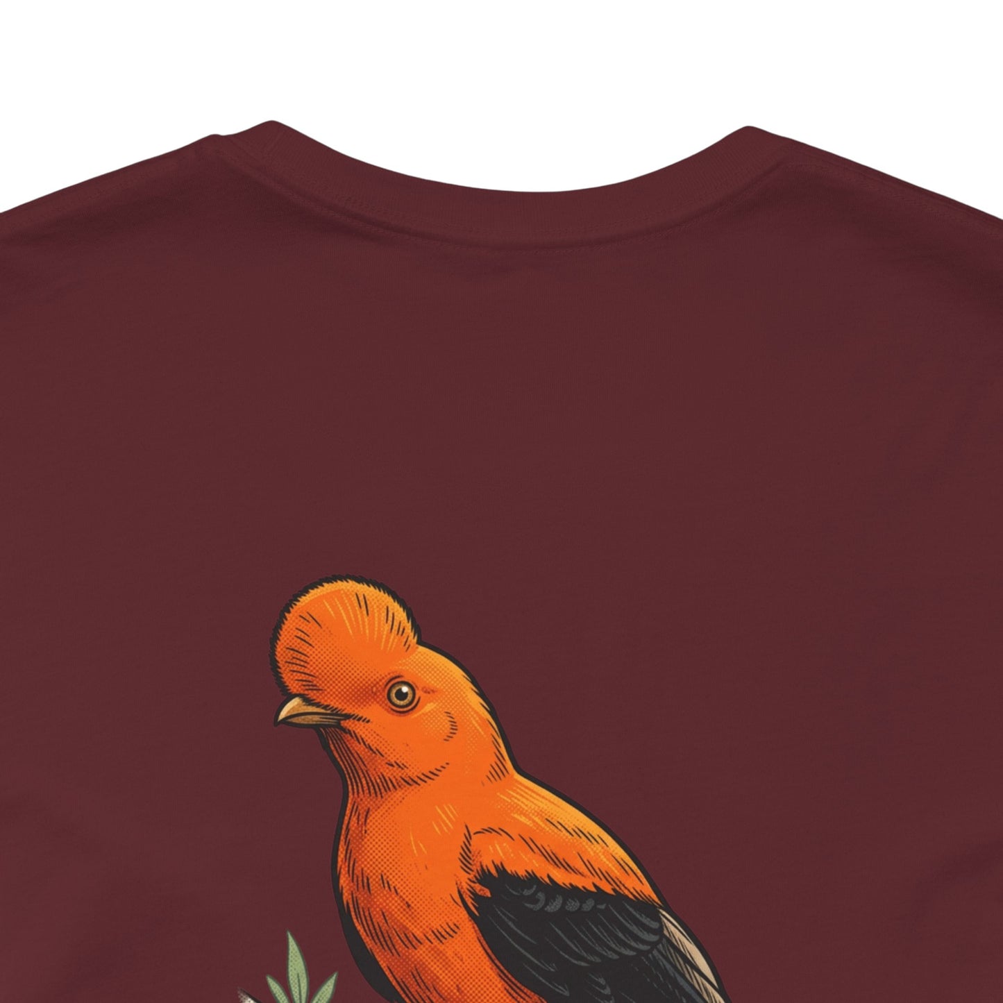 Cock-of-the-Rock Bird Tee — Educational Species Graphic T-Shirt