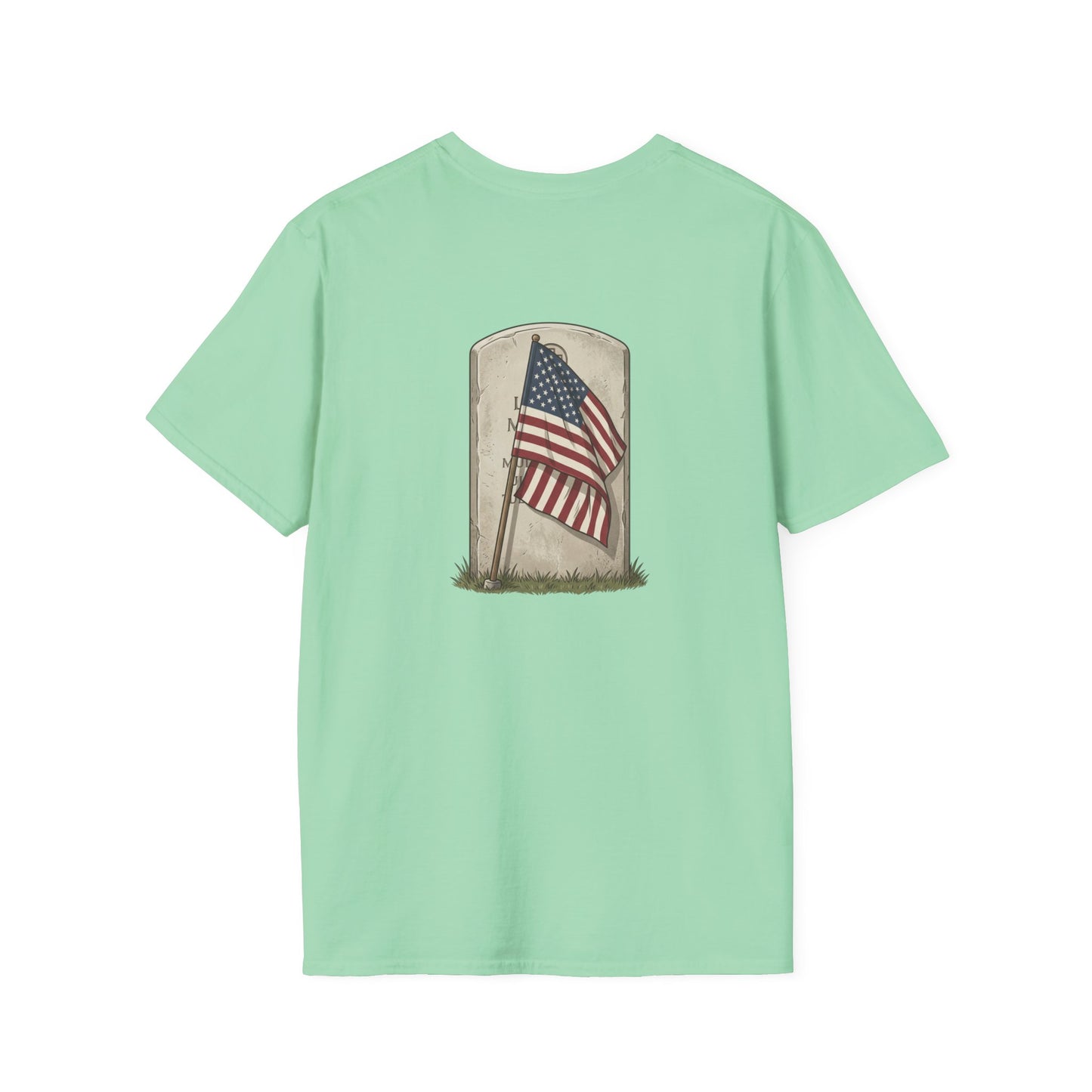 Never Forgotten Memorial T-Shirt — "God Bless Those Who've GIVEN"