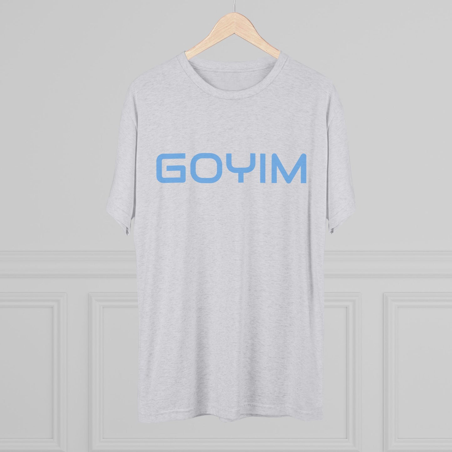 BakedSquatch.com brings the Goyim_001. A Unisex Tri-Blend Crew Tee. Goyim (plural): Gentiles or non-Jews.