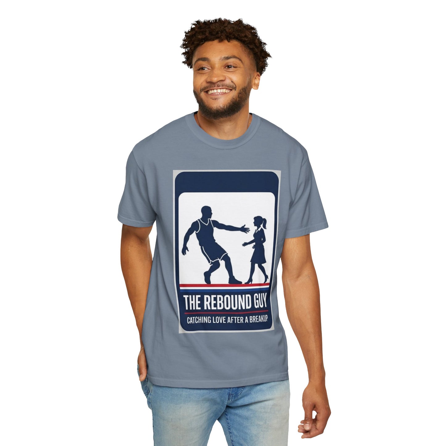 Rebound Guy Tee — "Turning Frowns Upside Down Since '25" T-Shirt