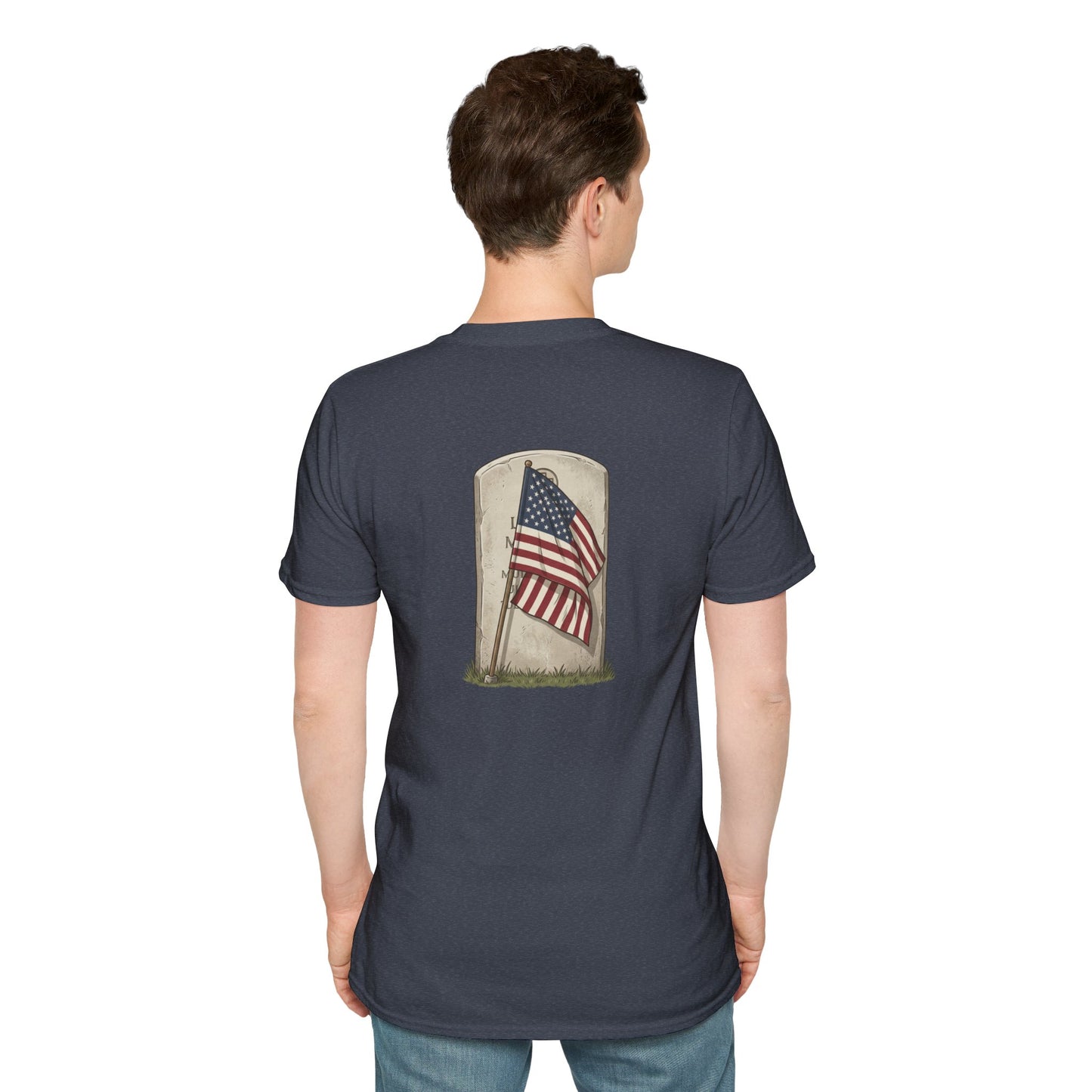 Never Forgotten Memorial T-Shirt — "God Bless Those Who've GIVEN"