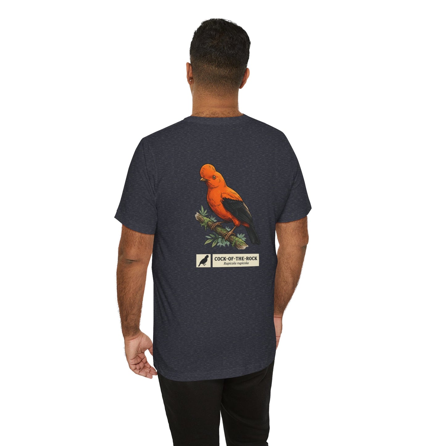 Cock-of-the-Rock Bird Tee — Educational Species Graphic T-Shirt